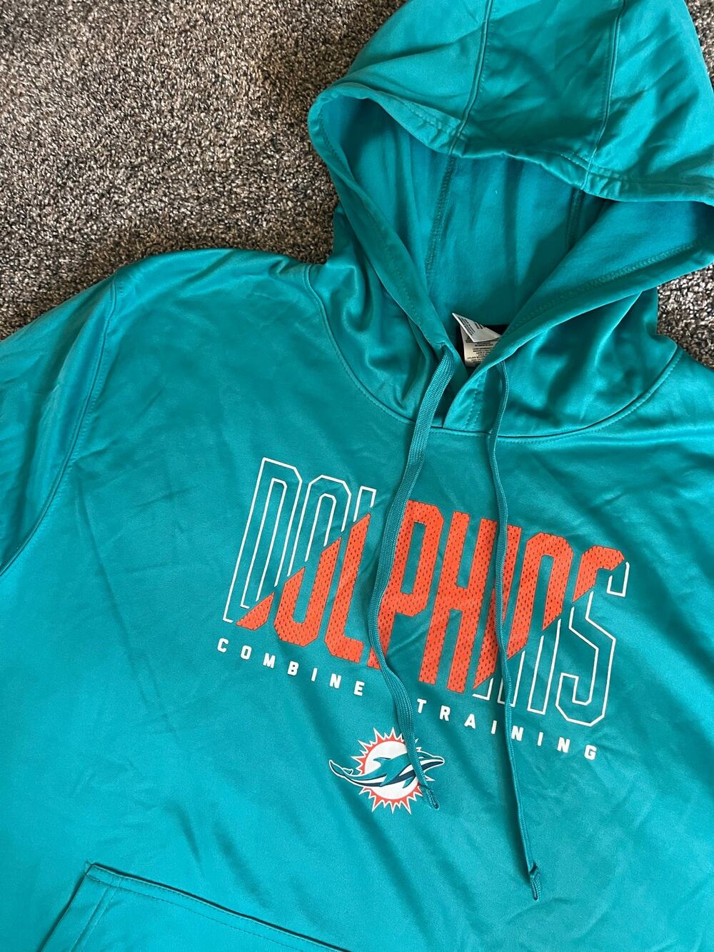 NFL Miami Dophins Aqua Hoodie Sweatshirt 2XL (NWT)